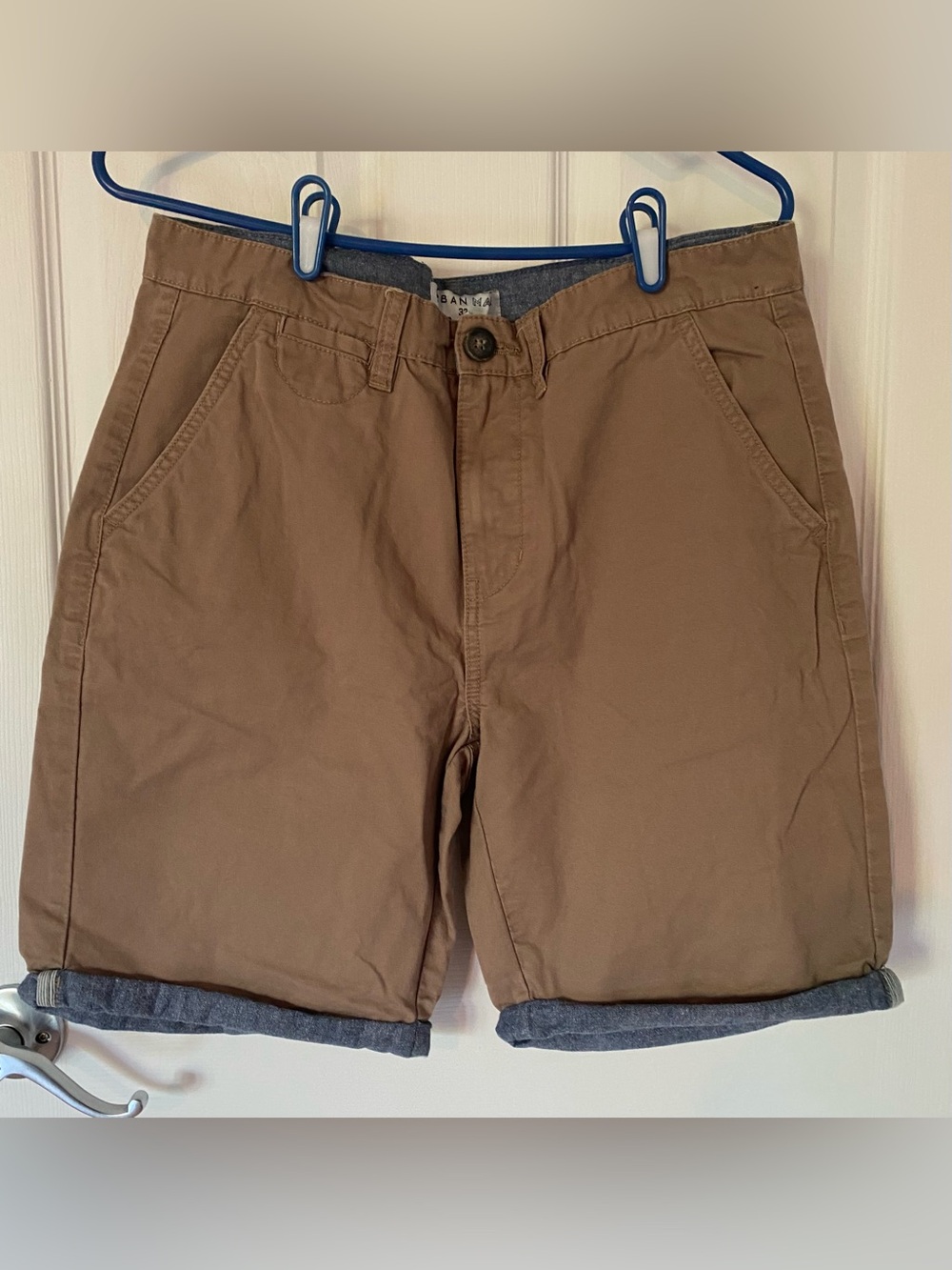 Urban Man Tan Button-Front Shorts